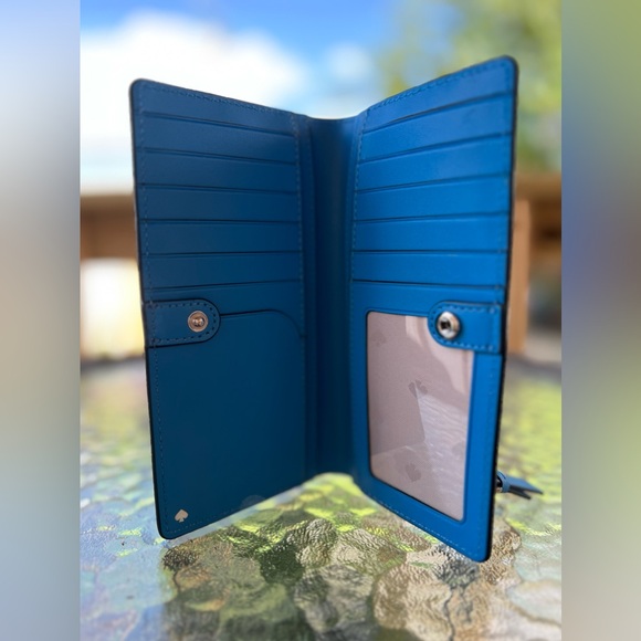 Kate Spade cameron monotone large slim bifold NWOT - Picture 7 of 7